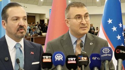 Başkent Ankara’da gerçekleştirilen “Türk Dünyası Entegrasyonunda Yeni Ufuklar” sempozyumunda konuşan