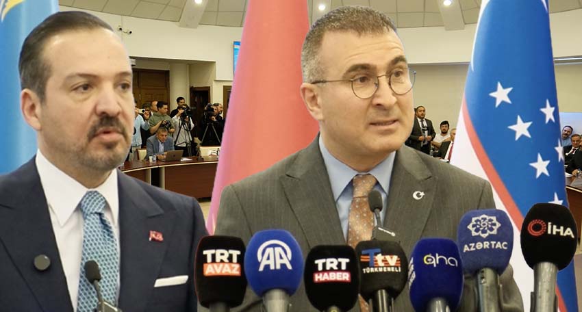 Başkent Ankara’da gerçekleştirilen “Türk Dünyası Entegrasyonunda Yeni Ufuklar” sempozyumunda konuşan
