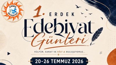 "Birinci Erdek Edebiyat Günleri", önümüzdeki hafta Balıkesir'in Erdek ilçesinde başlıyor.